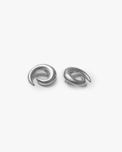 Blue Billie Mini Saturn Earrings Silver