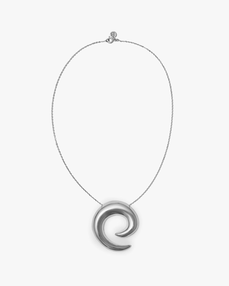 Blue Billie Mini Saturn Necklace Silver