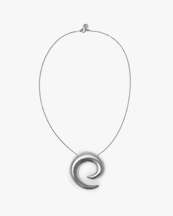 Blue Billie Mini Saturn Necklace Silver