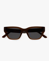 Monokel Eyewear Memphis Chocolate Grey Solid Lens