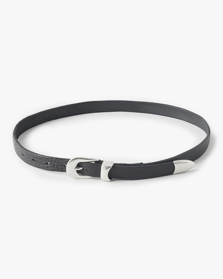 Our Legacy 2 Cm Belt Black Leather - Vallgatan 12