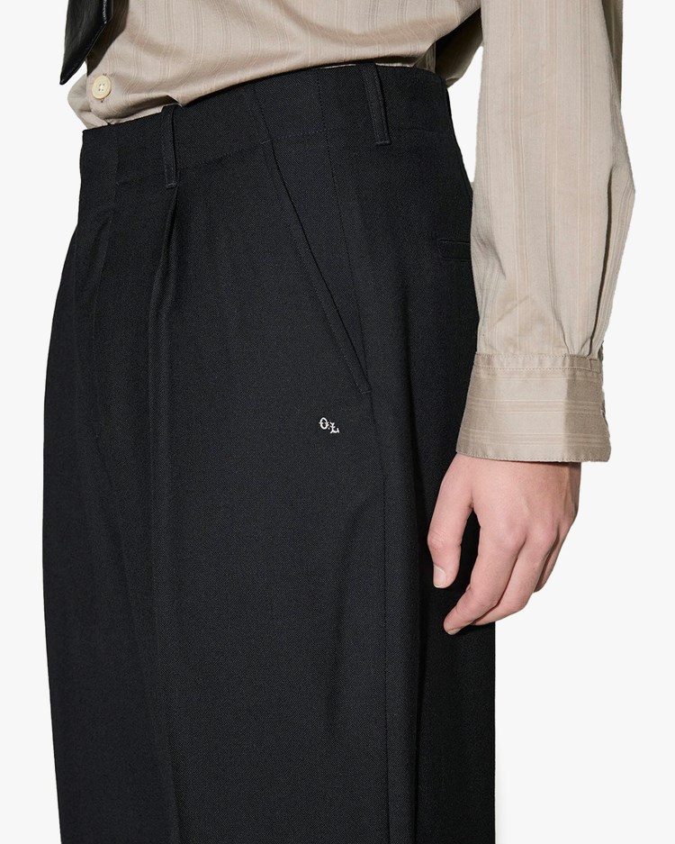 OUR LEGACY　BORROWED CHINO　Black Panama Our Legacy - Borrowed Chino Black Panama Wool