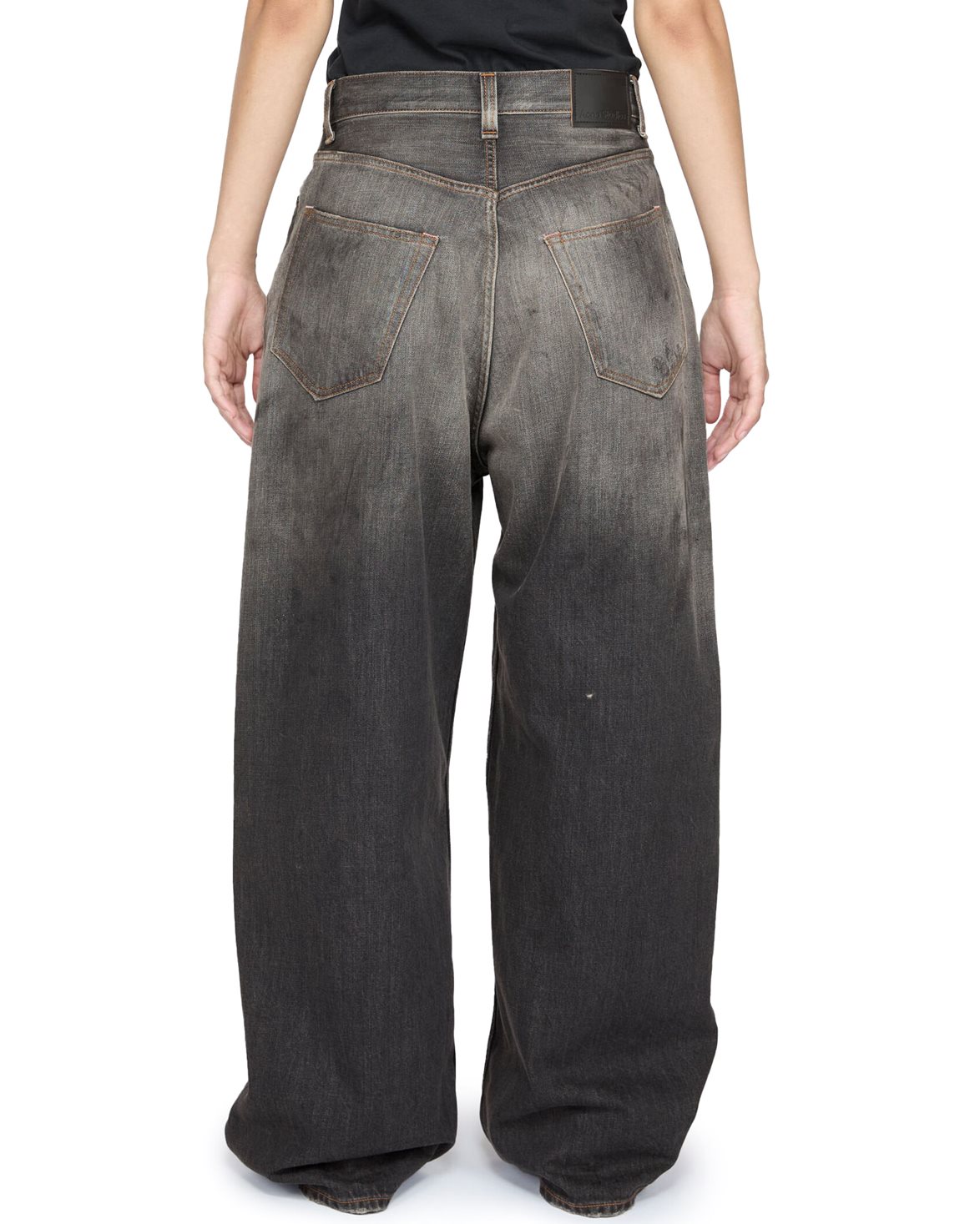 パンツ Acne Studios Super Baggy Fit 2023F black Acne Studios Black Super Baggy Fit 2023 Jeans Acne Studios
