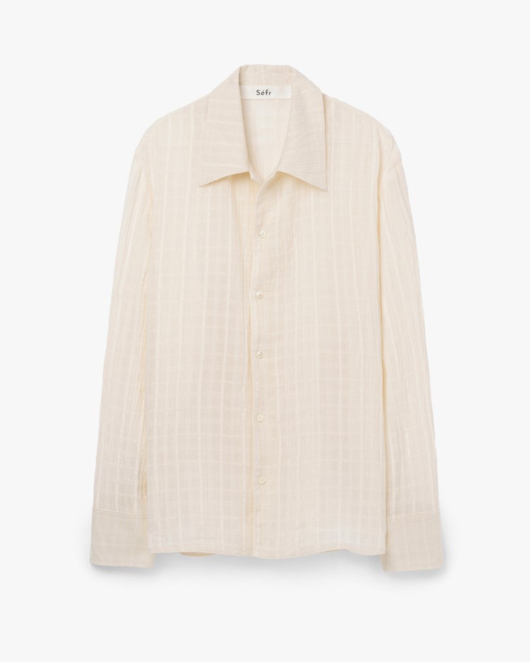 Séfr Ignacio Shirt Cloud White Check