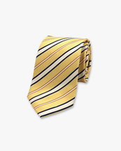 Stripe Silk Tie Dusty Yellow