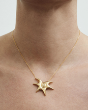Blue Billie Mini Solar Necklace Gold