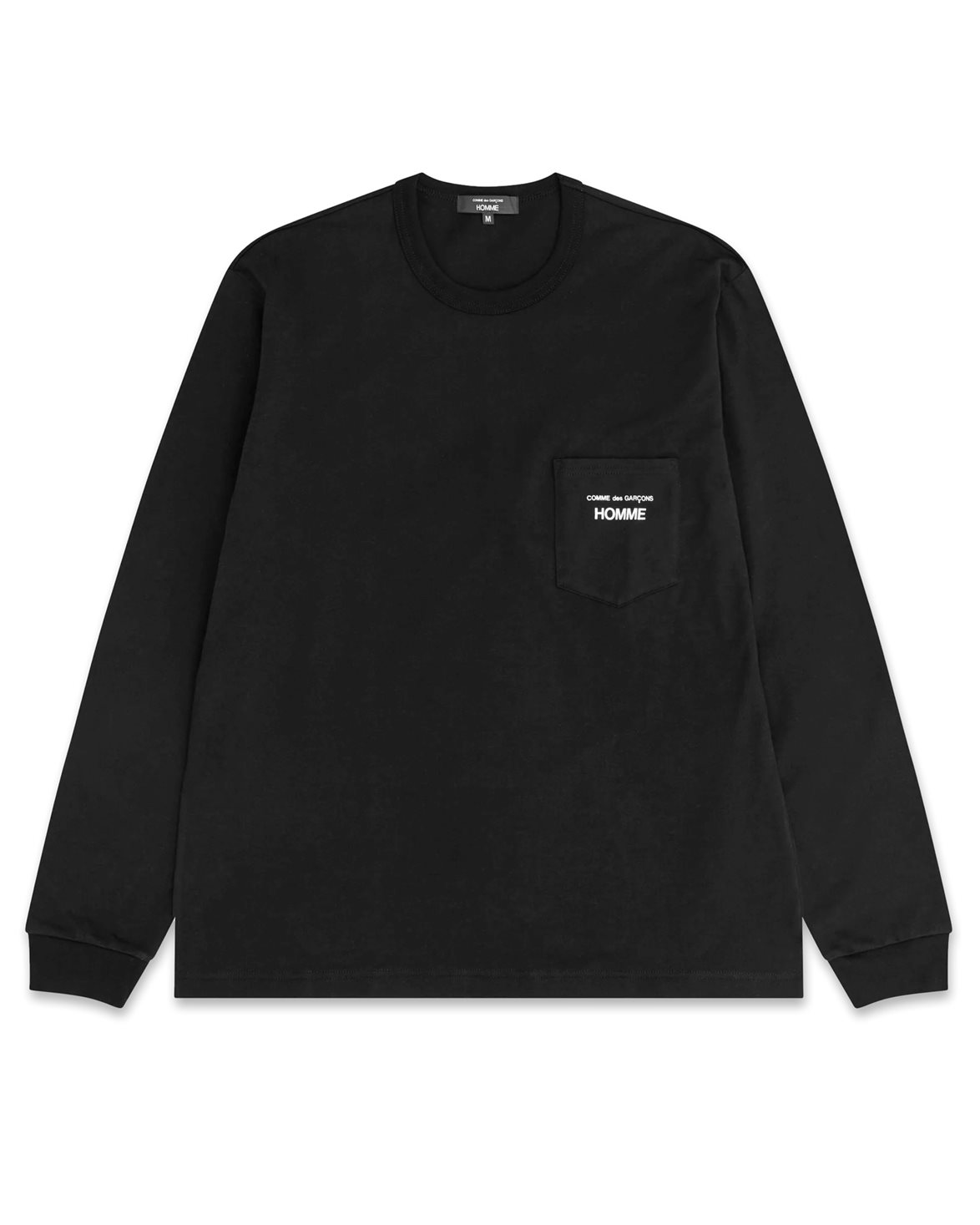 COMME des GARÇONS SHIRT 長袖 Tシャツ 黒 無地XS カットソー COMME des GARCONS LOGO