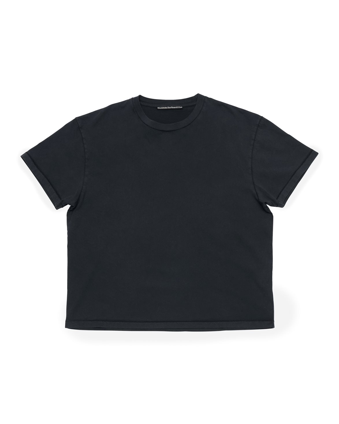 Stockholm Surfboard Club Box Tee Back Logo Black - Vallgatan 12
