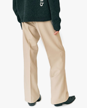 Stockholm Surfboard Club Sune Tailored Bootcut Trousers Beige