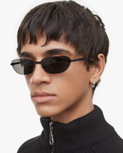 Chimi Eyewear Rimless Oval Black