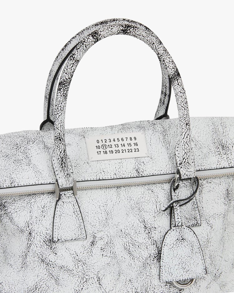 Maison Margiela 5Ac Classique Medium Shoulder Bag Crackled