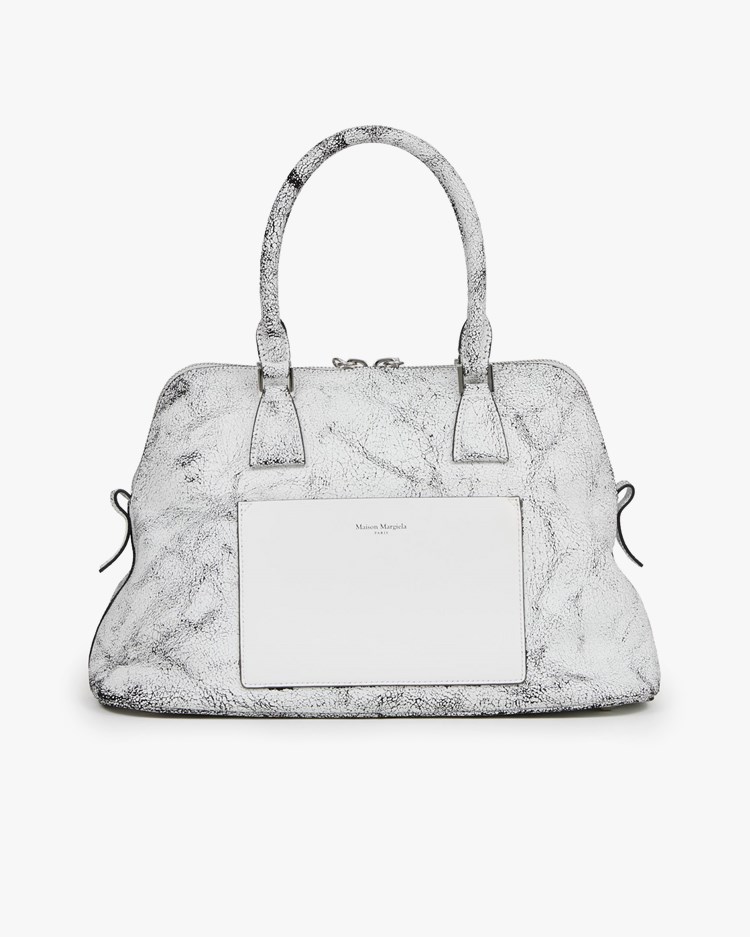Maison Margiela 5Ac Classique Medium Shoulder Bag Crackled