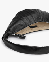 LEMAIRE Medium Croissant Bag Nappa Leather Black