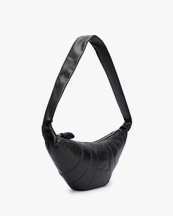 LEMAIRE Medium Croissant Bag Nappa Leather Black
