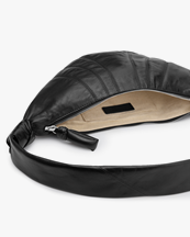 LEMAIRE Small Croissant Bag Nappa Leather Black