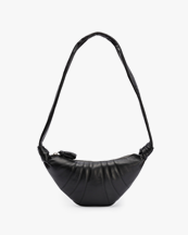 LEMAIRE Small Croissant Bag Nappa Leather Black