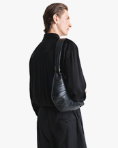 LEMAIRE Small Croissant Bag Nappa Leather Black