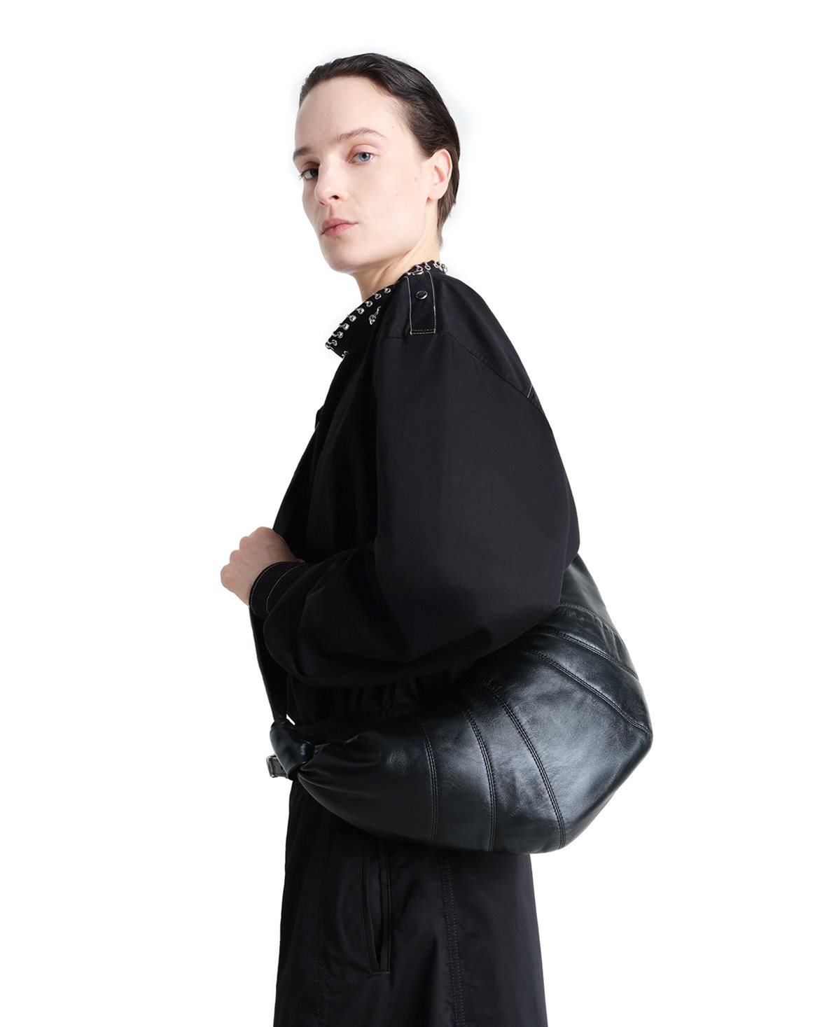 バッグ LEMAIRE MEDIUM CROISSANT BAG BLACK Lemaire - Medium Croissant Bag in Black – Stoy