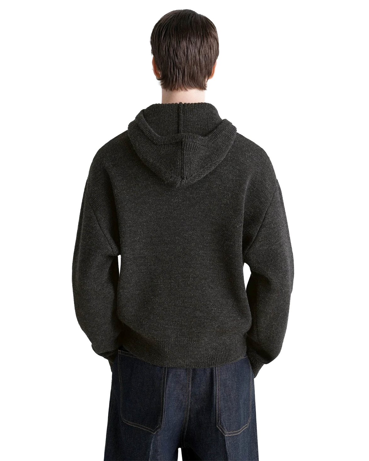 LEMAIRE Hooded Sweater Dark Espresso - Vallgatan 12