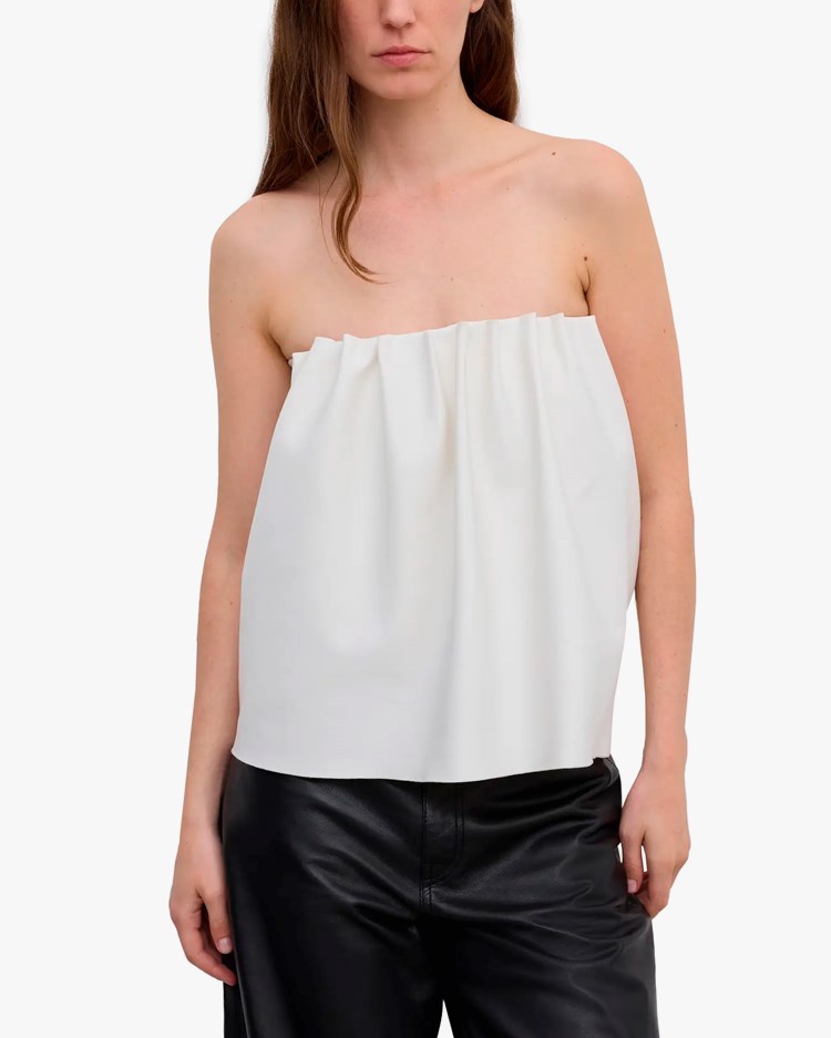 △さま専用　◯tope tubetop 白 House of Dagmar Rouched Tube Top White - Vallgatan 12