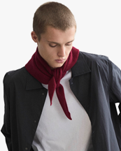 Le Bonnet Bandana Triangle Scarf Wine