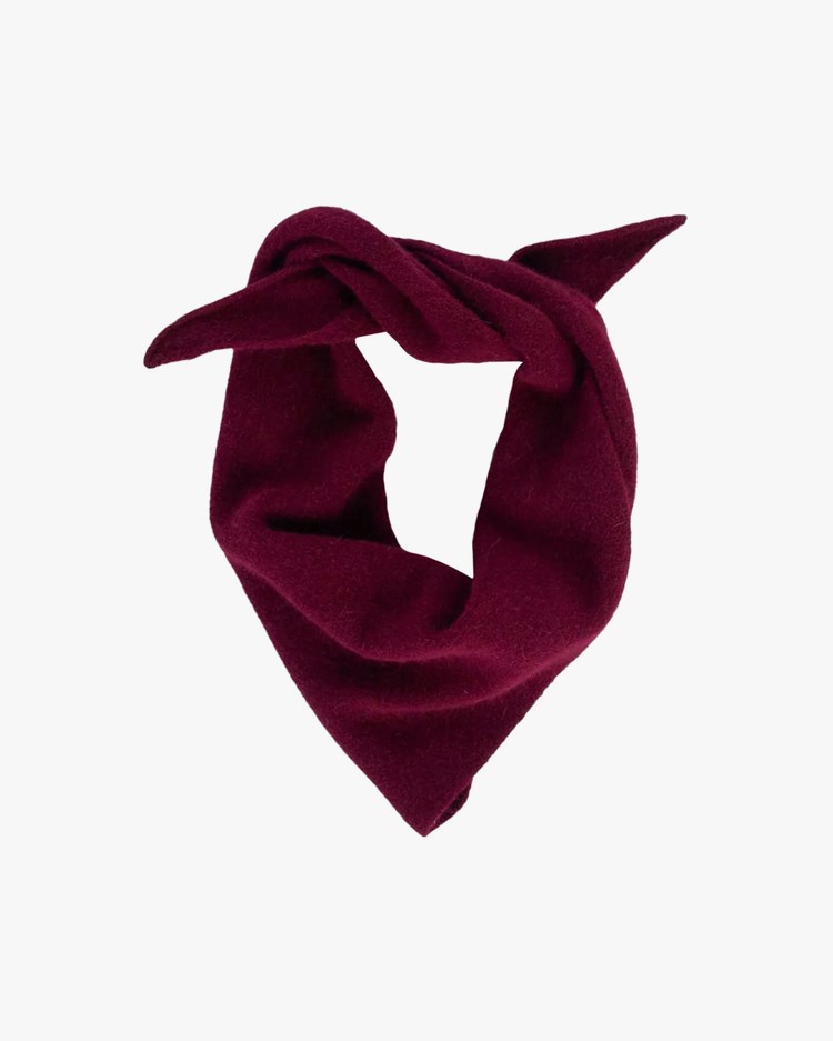 Le Bonnet Bandana Triangle Scarf Wine