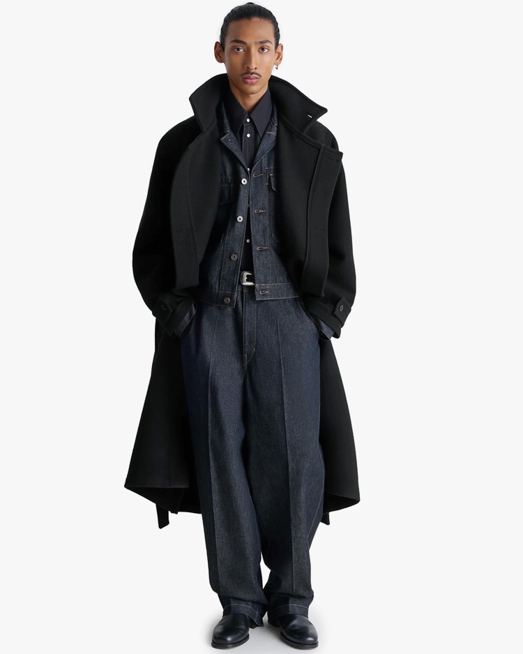 LEMAIRE Wrap Coat Black - Vallgatan 12