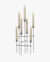 Ferm Living Elysia Candelabra Brushed Stainless Steel