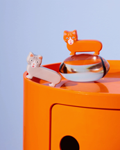 Fluid Market Salt & Pepper Cat Grey/Orange