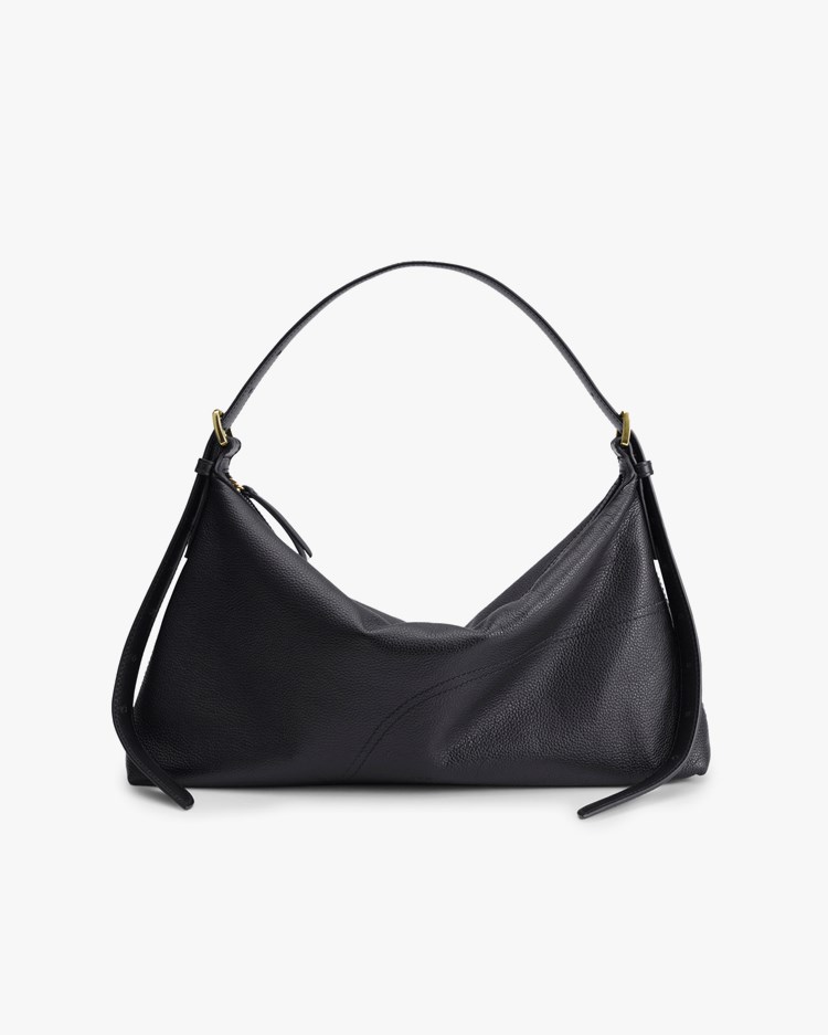 ATP Atelier Castellare Shoulder Bag Black Grained Calf