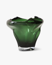 HK Living Folded Mid Vase Emerald