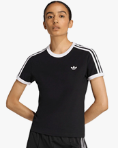 Adidas Originals 3-Stripes Slim T-Shirt Black/White