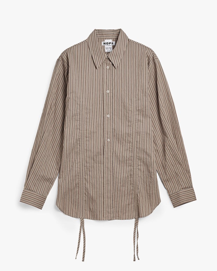 Hope String Shirt Vintage Brown Stripe