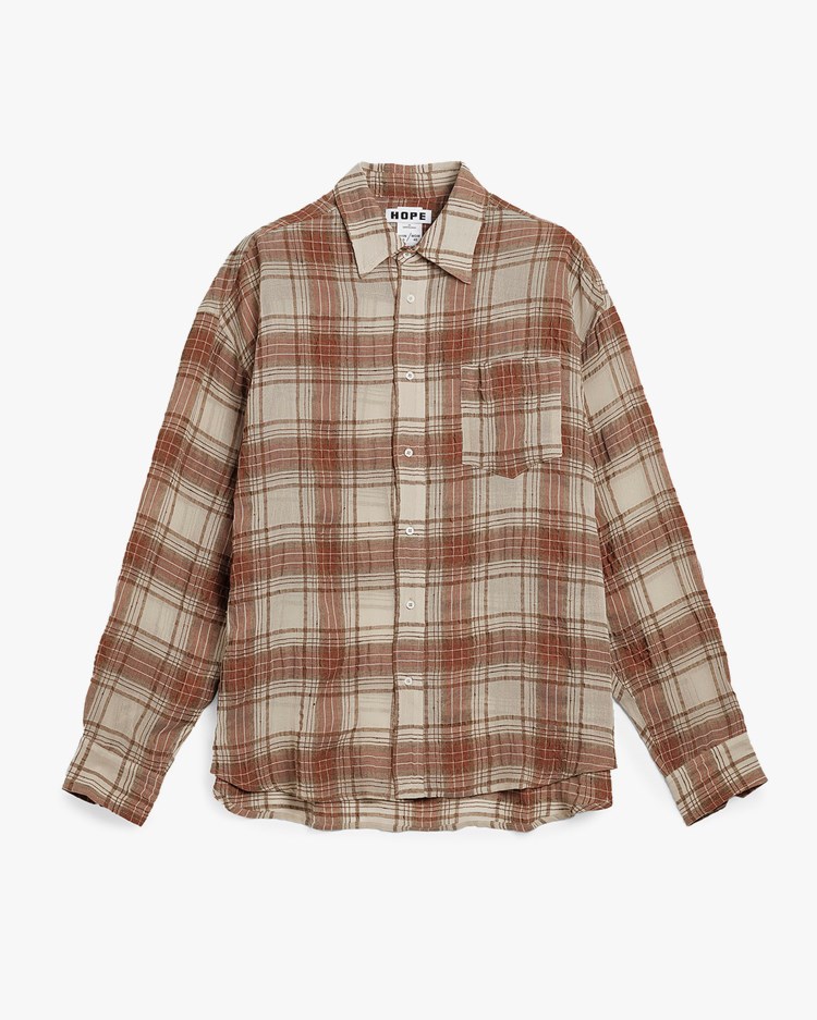 Hope Room Shirt Faded Red Check