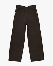 HOPE Stellar Trousers Brown Melange Twill