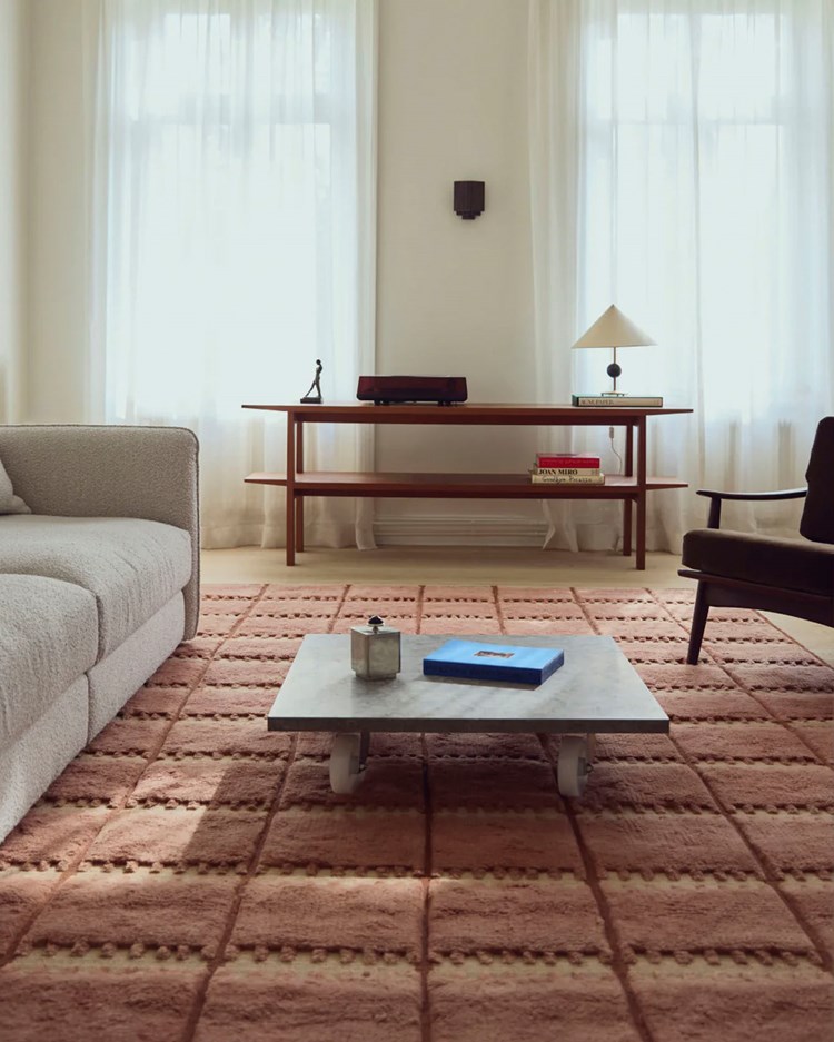 Bylat Rug Rust Layered Swedish Homage Lilly Rug Rust - Vallgatan 12