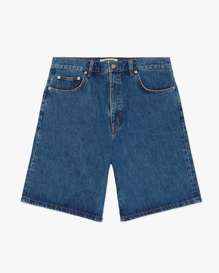 Woodbird Rami Stone Shorts Blue