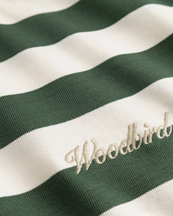 Woodbird Beam Stripe Tee Pine Green