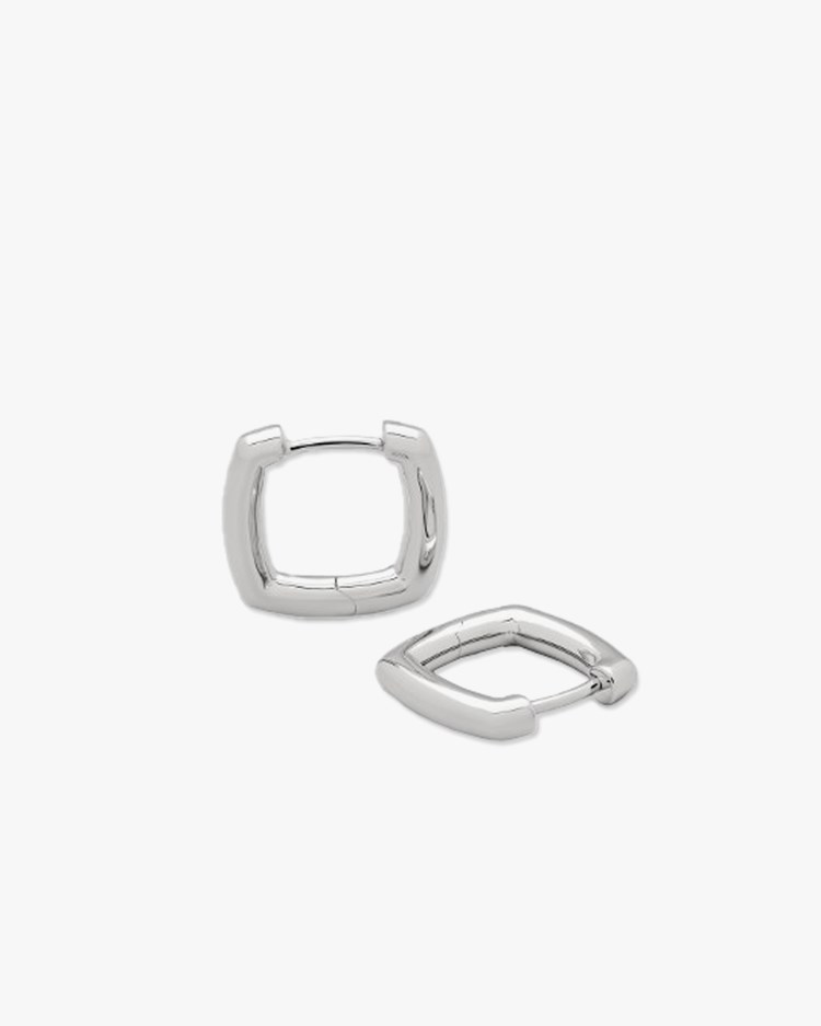 Tom Wood Frame Hoops Small Silver