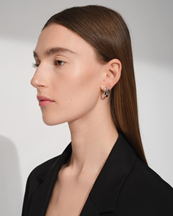 Tom Wood Frame Hoops Small Silver