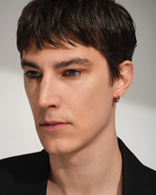 Tom Wood Frame Hoops Small Gold