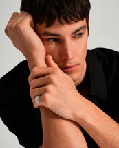 Tom Wood Quilt Ring Small Silver