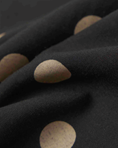 Universal Works Scout Scarf Dot Print Black