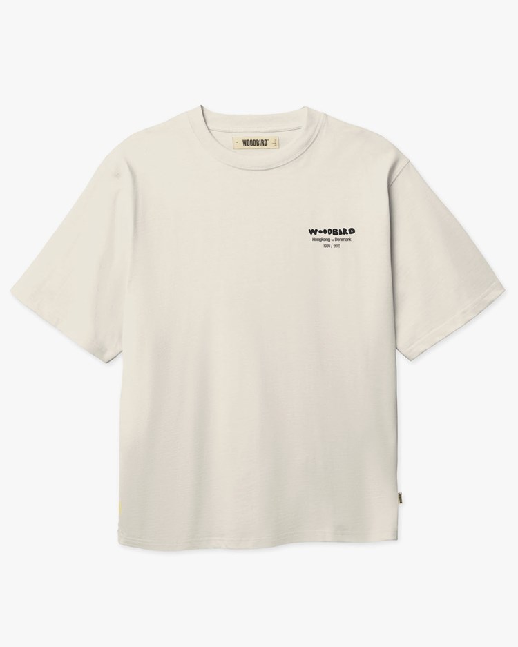 Woodbird Baine Wok Tee Off White