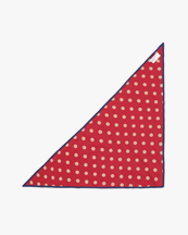 Universal Works Scout Scarf Dot Print Red