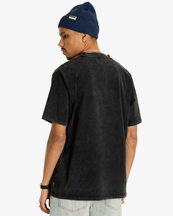 Woodbird Baine Washed Tee Washed Black