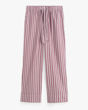 Tekla Poplin Pyjamas Pants Rhubarb Stripes