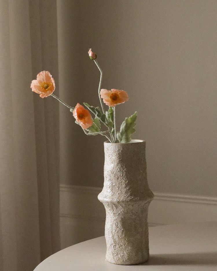 Botané Poppy Flower Coral