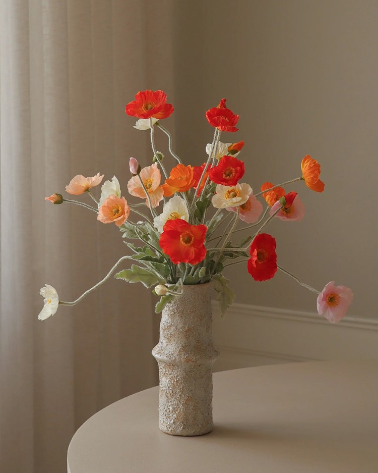 Botané Wild Poppy Dance Bouquet Red/Pink/Coral Redpinkcoral