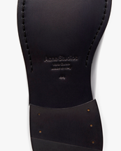 Acne Studios Leather Loafers Initials